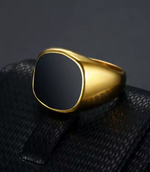 Load image into Gallery viewer, Eclipse (Black Onyx Signet Ring)