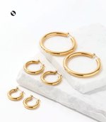 Load image into Gallery viewer, Baby Girl Hoops Set
