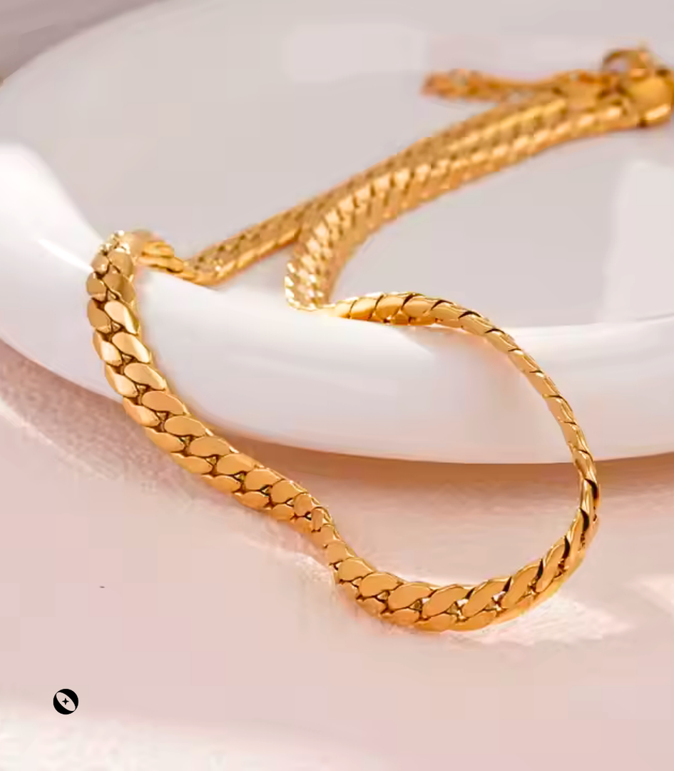 Chain of Command - Cuban Link Set (Earrings, Ring, Bracelet, Necklace)
