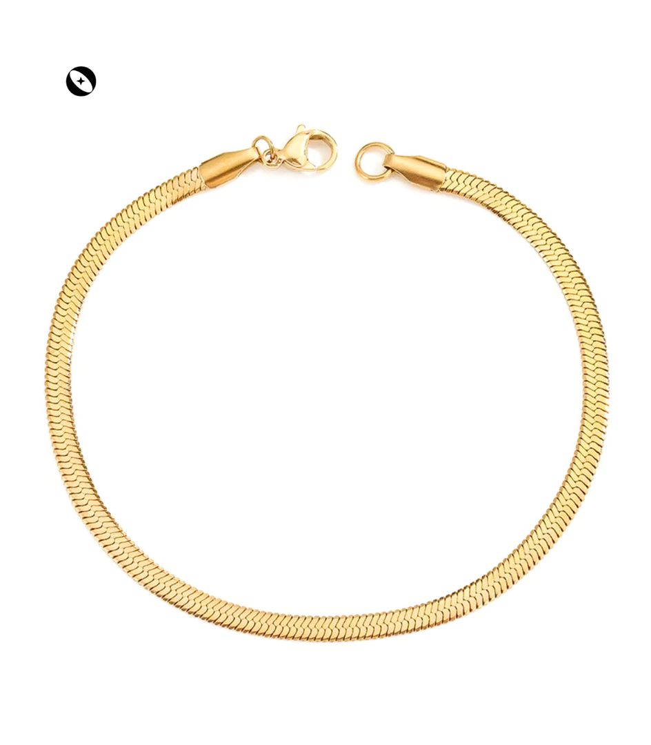 Aje Butter Herringbone Chain Bracelet