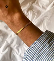 Aje Butter Herringbone Chain Bracelet