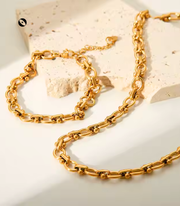 Pepper Dem Links Necklace and Bracelet Set