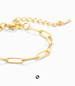 Load image into Gallery viewer, Lite Work - Gold Link Necklace + Bracelet Set
